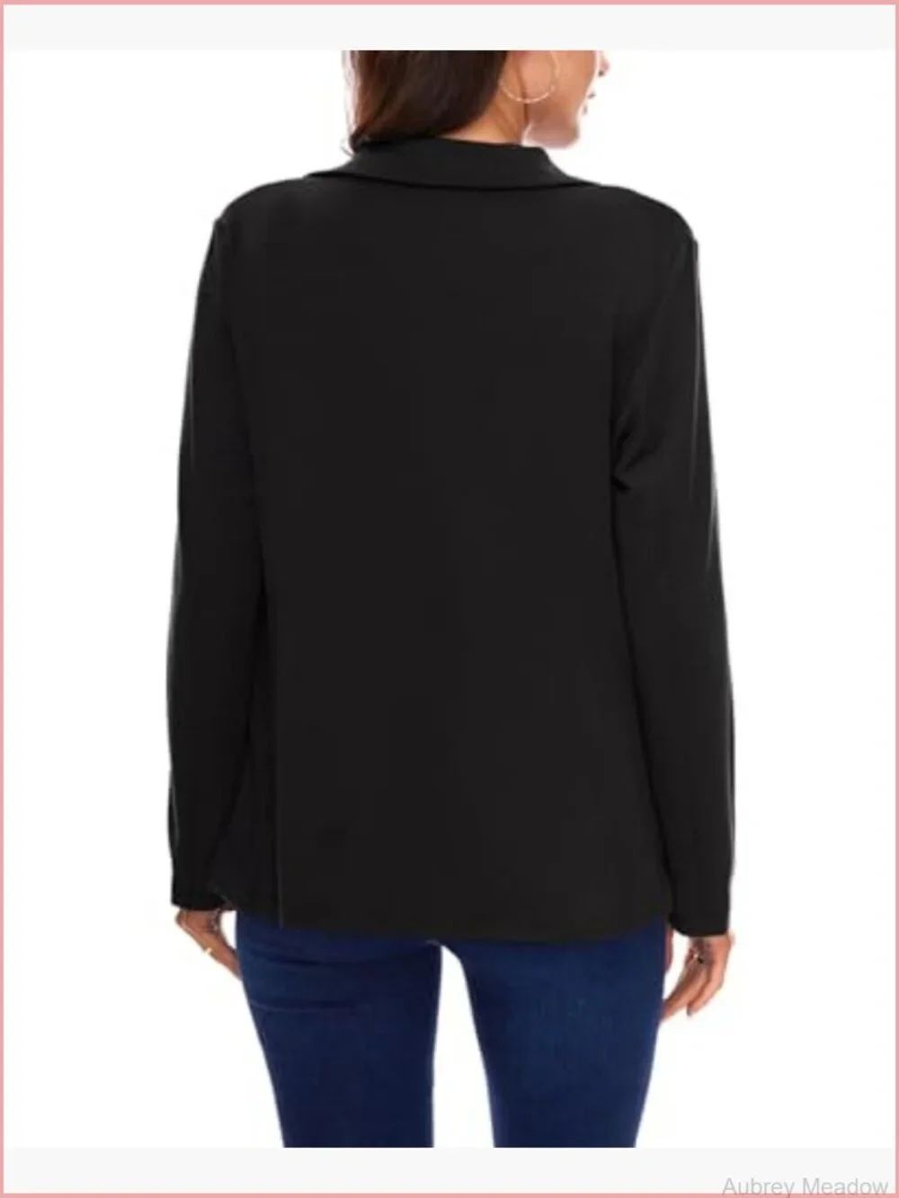Long Sleeve Blazer Button Front Work Casual Office Lapel Suit Jacket